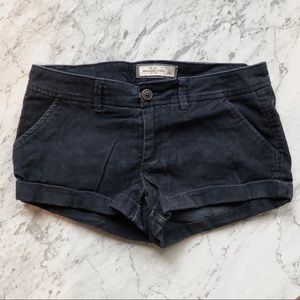 Abercrombie & Fitch Navy Corduroy Shorts